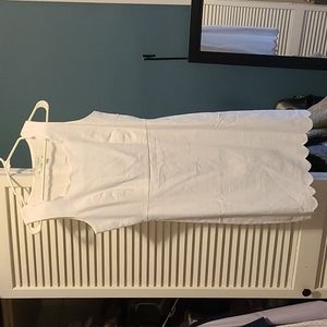 NWT Jcrew Scallop Linen Dress